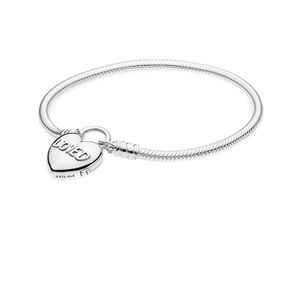 Pandora Moments Silver Padlock Bracelet